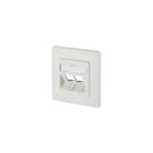 Metz - MEZ1309151002-E Datendose 2Port UP RAL9010 leer (MA14)