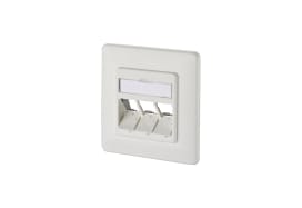 Metz - MEZ1309161002-E Datendose 3Port UP RAL9010 leer