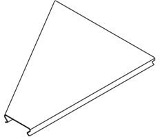 DIETZEL - DIE020298 Rinnenreduzierungsdeckel, links, 200/100