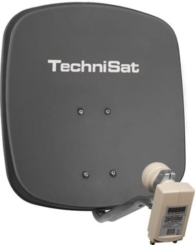 Technisat - TCT1345/2882 Offset-Antenne 45cm Aluminium Twin-LNB g