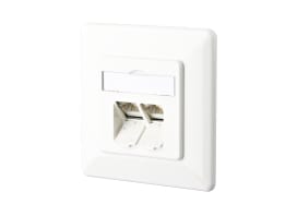 Metz - MEZ130C381002-I Datendose Kat.6A 2xRJ45 UP LSA+ RAL9010