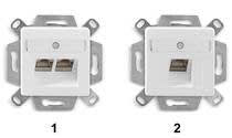 DATWAYLER - DAT435060 Anschlussdose UPk 2xRJ45 Kat.6A LSA+ RAL