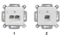 DATWAYLER - DAT435060 Anschlussdose UPk 2xRJ45 Kat.6A LSA+ RAL