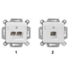 DATWAYLER - DAT435060 Anschlussdose UPk 2xRJ45 Kat.6A LSA+ RAL