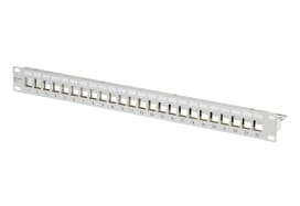 Metz - MEZ130926-0003KE Patchpanel 19'' 24Port 1HE leer grau RAL