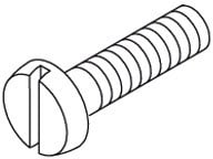 DIETZEL - DIE035867 Zylinderschraube, mit Schlitz, A 6mm, 2
