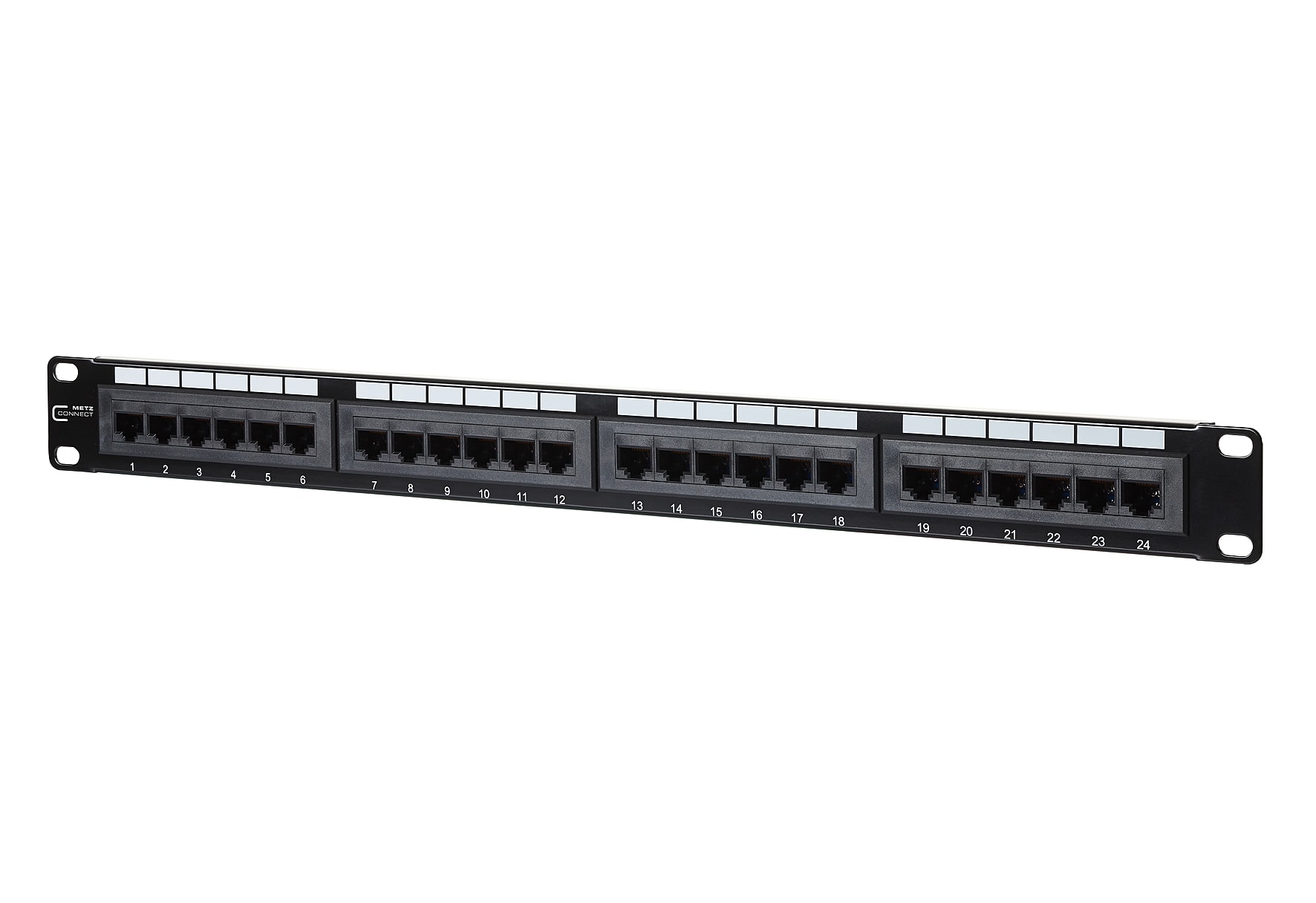 Metz - MEZ130A08-AP29-E UTP 1HE 24 port Patchfeld Cat.5e punch d