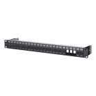 Metz - MEZ130A20-BK-E Patchpanel 19'' 24Port 1HE leer schwarz
