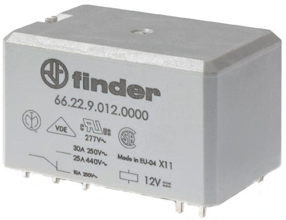 FINDER SPA - FIN662282301000 RELÈ DI POTENZA C.S. 2 CONTATTI 30A
