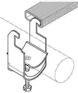 DIETZEL - DIE004009 Kabelschelle, fA1/4r A48-52mm, C-Profil
