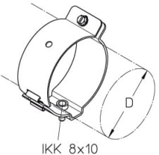DIETZEL - DIE079616 Hochfrequenz-Kabelschelle, fA1/4r A 50