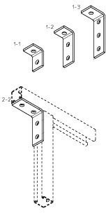 DIETZEL - DIE077509 Eckverbinder, 90A^, 1-2 Loch, 42x40x106
