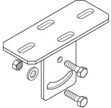 DIETZEL - DIE077544 Kopfplatte,125x80x200mm,+2x SES 10x20F/2