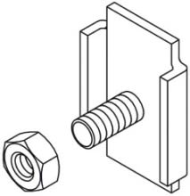 DIETZEL - DIE077680 GitterbahnverbinderklemmstA1/4cke, 17x24