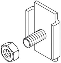 DIETZEL - DIE077680 GitterbahnverbinderklemmstA1/4cke, 17x24