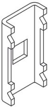 DIETZEL - DIE077682 Gitterbahnverbinder, 41x18 mm, Edelstahl