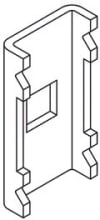 DIETZEL - DIE077682 Gitterbahnverbinder, 41x18 mm, Edelstahl
