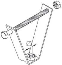 DIETZEL - DIE079005 TrapezbA1/4gel, A 8 mm, inkl. 1x SES 8x