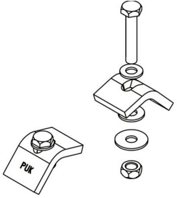 DIETZEL - DIE096320 TrAgerklemmenset,5-25mm,2xSES10x55F/2xU