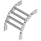 DIETZEL - DIE097241 Leitervertikalbogen, 500x60x350 mm, Edel