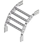 DIETZEL - DIE097241 Leitervertikalbogen, 500x60x350 mm, Edel