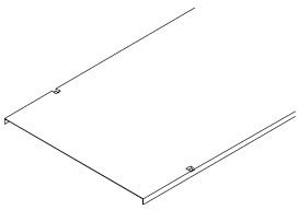 DIETZEL - DIE098955 Leiterdeckel, 206x3000 mm, sendzimir-feu