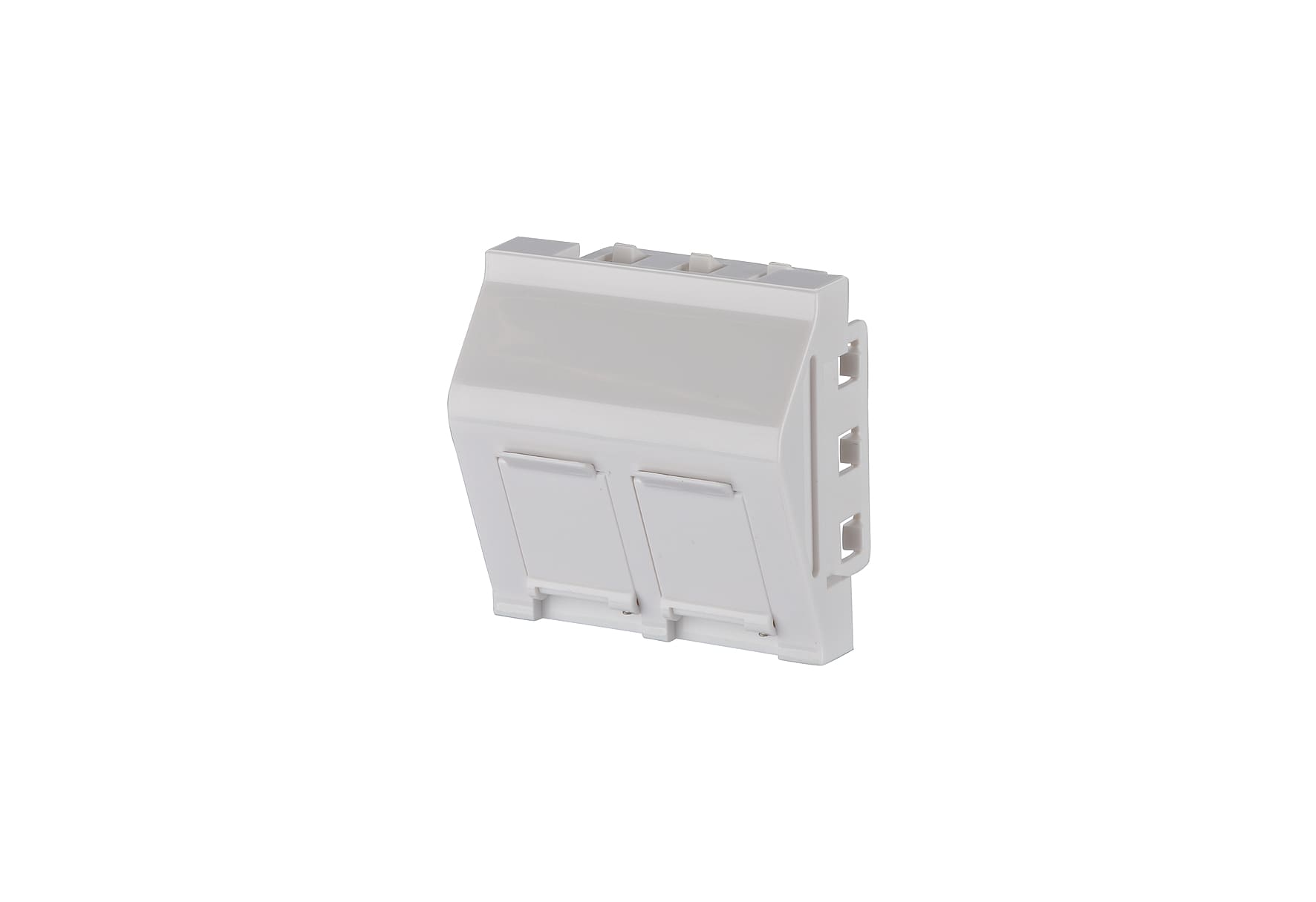 Metz - MEZ130915J4501KE Keystone Anschlussdose 45x45 mm 2 Port l