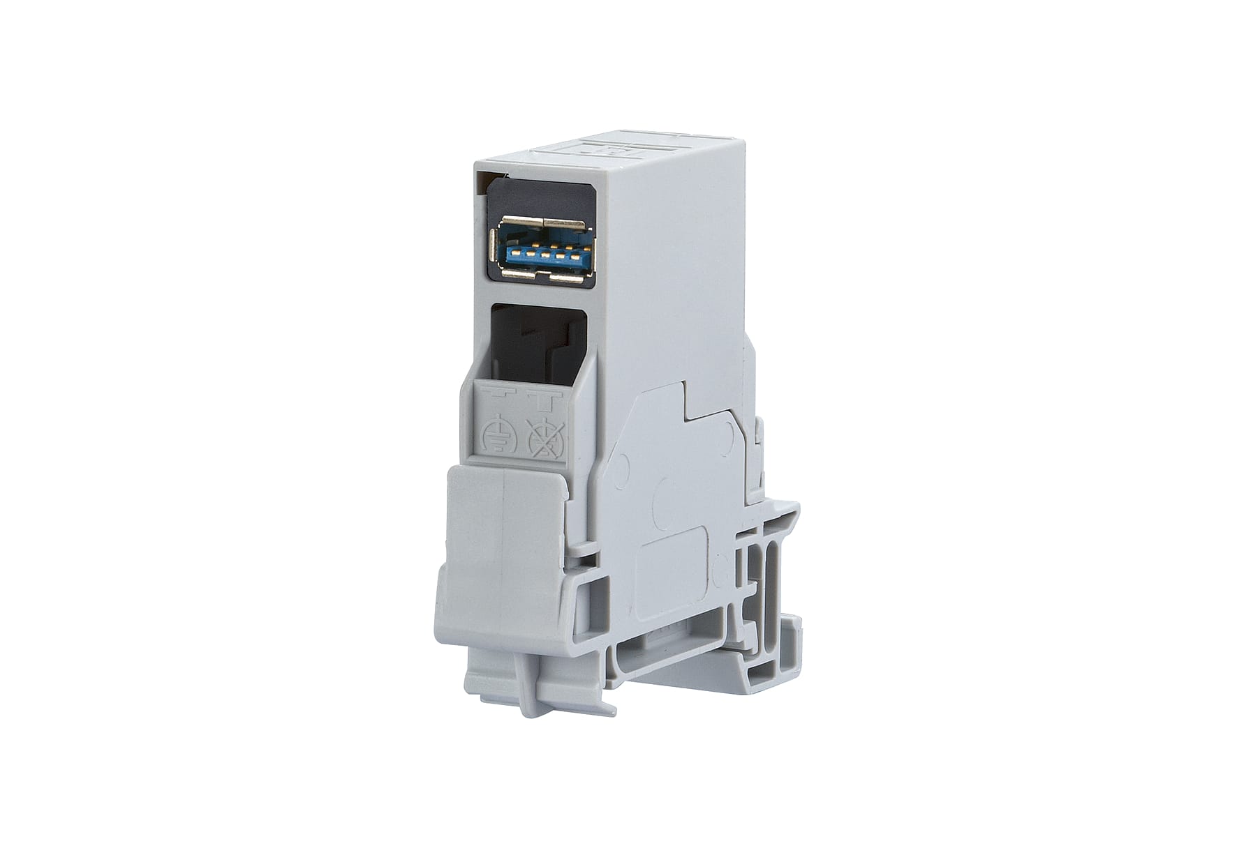 Metz - MEZ1401U16113KE E-DAT Industry TS35 USB 3.0 A coupler in