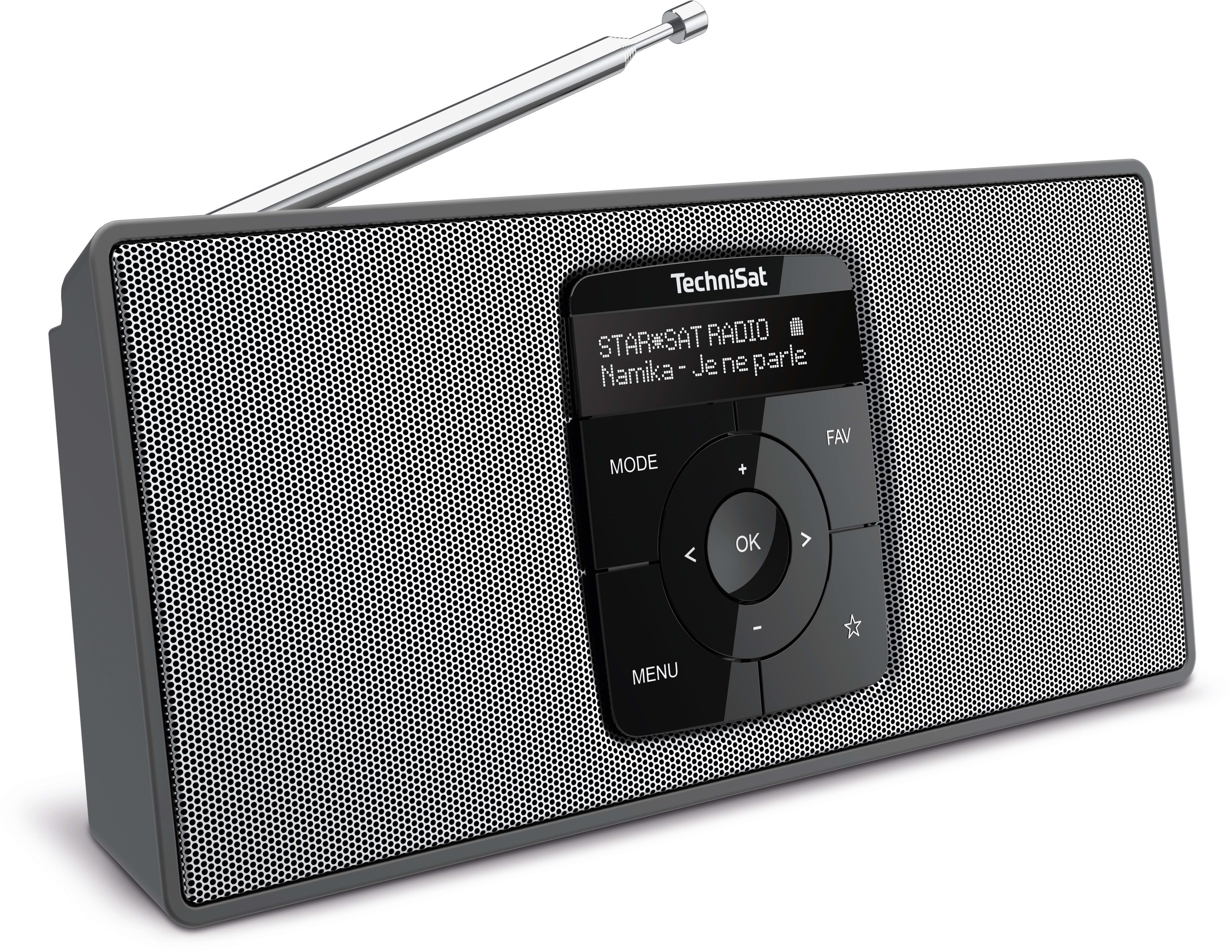Technisat - TCT0000/3911 Radio tragb. 2x1W Akku/Netz UKW DAB+ Blu