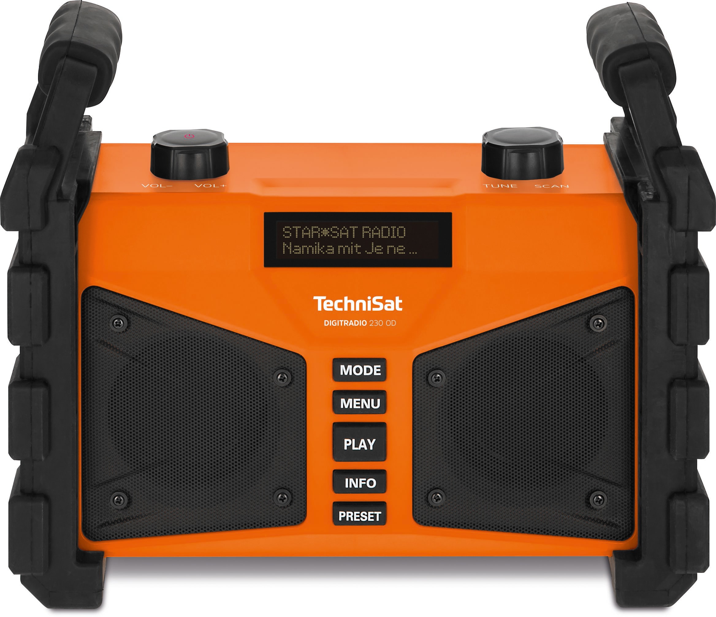 Technisat - TCT0000/3907 Baustellenradio tragb. 2x6W UKW DAB+ RDS