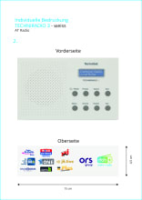 Technisat - TCT0011/3925 Radio tragbar 1W UKW DAB+ RDS Weckt. Sle
