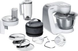 BOSCH ROBERT - BOSMUM58W20 Kuchenmaschine-Set 1000W 3D 7St 3.9L Mix