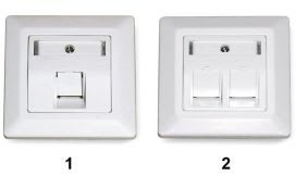 DATWAYLER - DAT185866 Anschlussdose UPk fA1/4r 1xRJ45 Keystone