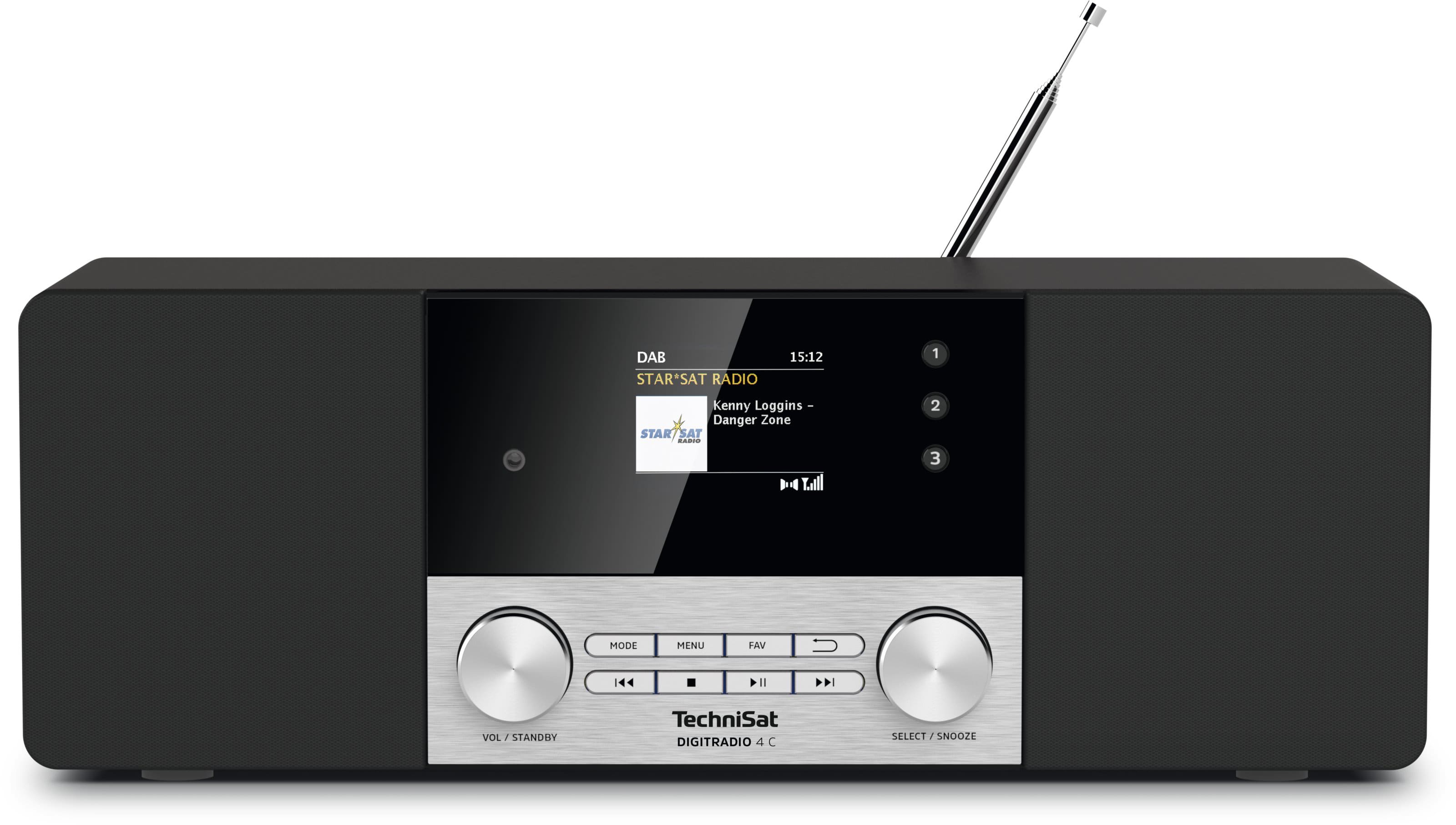 Technisat - TCT0000/3937 Radio 2x10W UKW DAB+ RDS BT Wecker Sleep