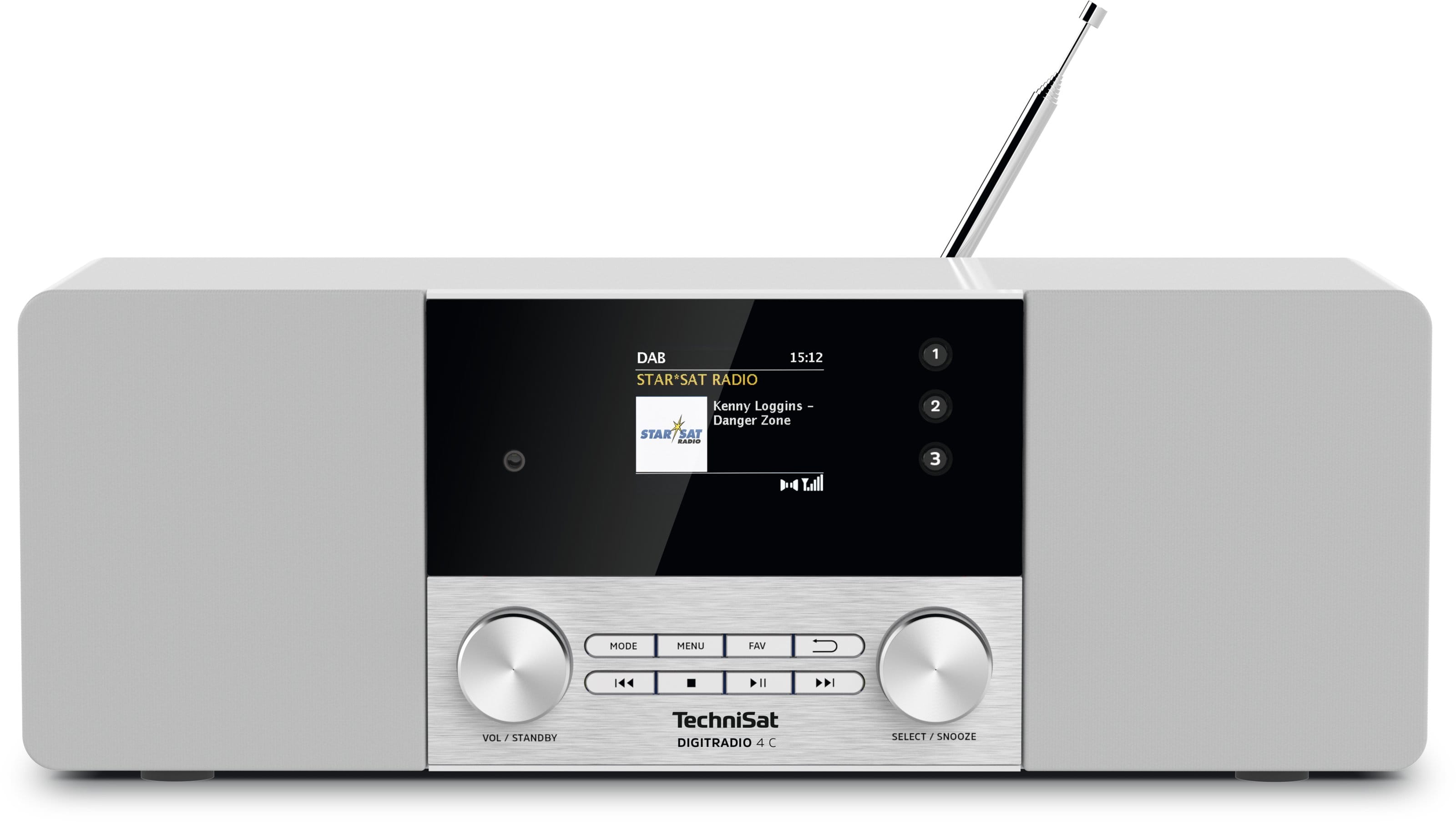 Technisat - TCT0001/3937 Radio 2x10W UKW DAB+ RDS BT Wecker Sleep
