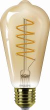 Philips - PBZ31553200 MAS VLE LEDBulbD4-25W E27 ST64 GOLD SP G