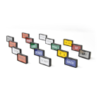 GRAFOPLAST SRL - GRAEVO41517M TARGHETTA PVC ADES METAL 17X15MM 396PZ
