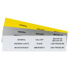 GRAFOPLAST SRL - GRAEVO41567W TARGHETTA PVC ADES BIANCO 67X15MM 99PZ