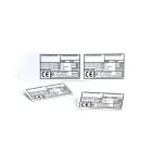 GRAFOPLAST SRL - GRAEVO60100W TARGA QUADRO PVC BIANCO 100X60MM 22PZ