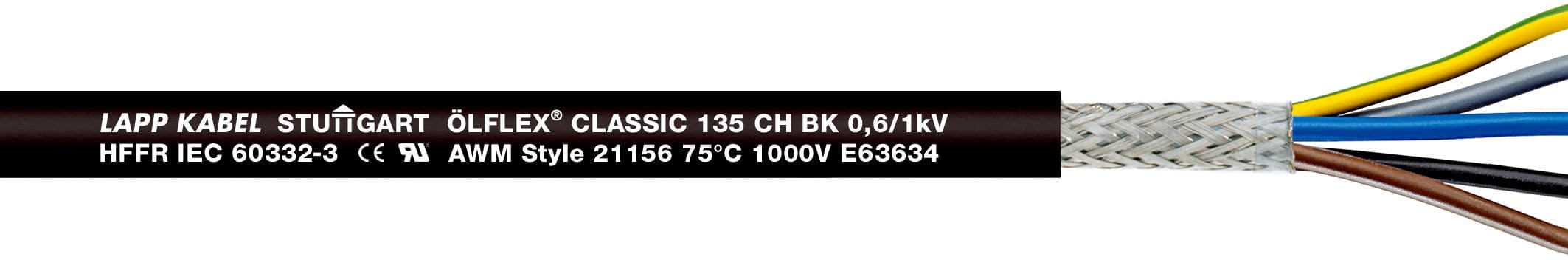LAPP ITALIA SRL - LPP1123569 OLFLEX CLASSIC 128 CH BK 0,6/1 KV 7G1,5