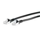 Metz - MEZ1308450A00-E Patchkabel Cat.6A AWG 26 0,25 m schwarz