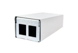 Metz - MEZ130861-0202KE Keystone AP-GehAuse 2 Port reinweiA, u