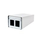 Metz - MEZ130861-0202KE Keystone AP-GehAuse 2 Port reinweiA, u