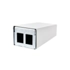 Metz - MEZ130861-0202KE Keystone AP-GehAuse 2 Port reinweiA, u