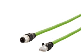 Metz - MEZ142M1D15030 Verbindungsleitung M12, D-kodiert, 3,0 m