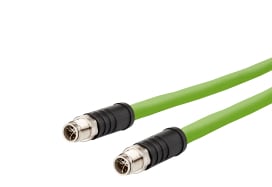 Metz - MEZ142M6X11010 Verbindungsleitung M12, X-kodiert, 1,0 m