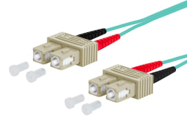 Metz - MEZ151J1EOEO05E OpDAT Patchkabel SC-D/SC-D OM3, 0,5 m