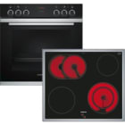 Siemens Hausgerate - SIZEQ211KA0AT E-Herd Set: HE213ABS0 + EA645GN17 schwar