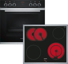Siemens Hausgerate - SIZEQ211KA0AT E-Herd Set: HE213ABS0 + EA645GN17 schwar