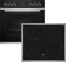 Siemens Hausgerate - SIZEQ211XA0AT E-Herd Set: HE213ABS1 + EI645CFB1E schwa